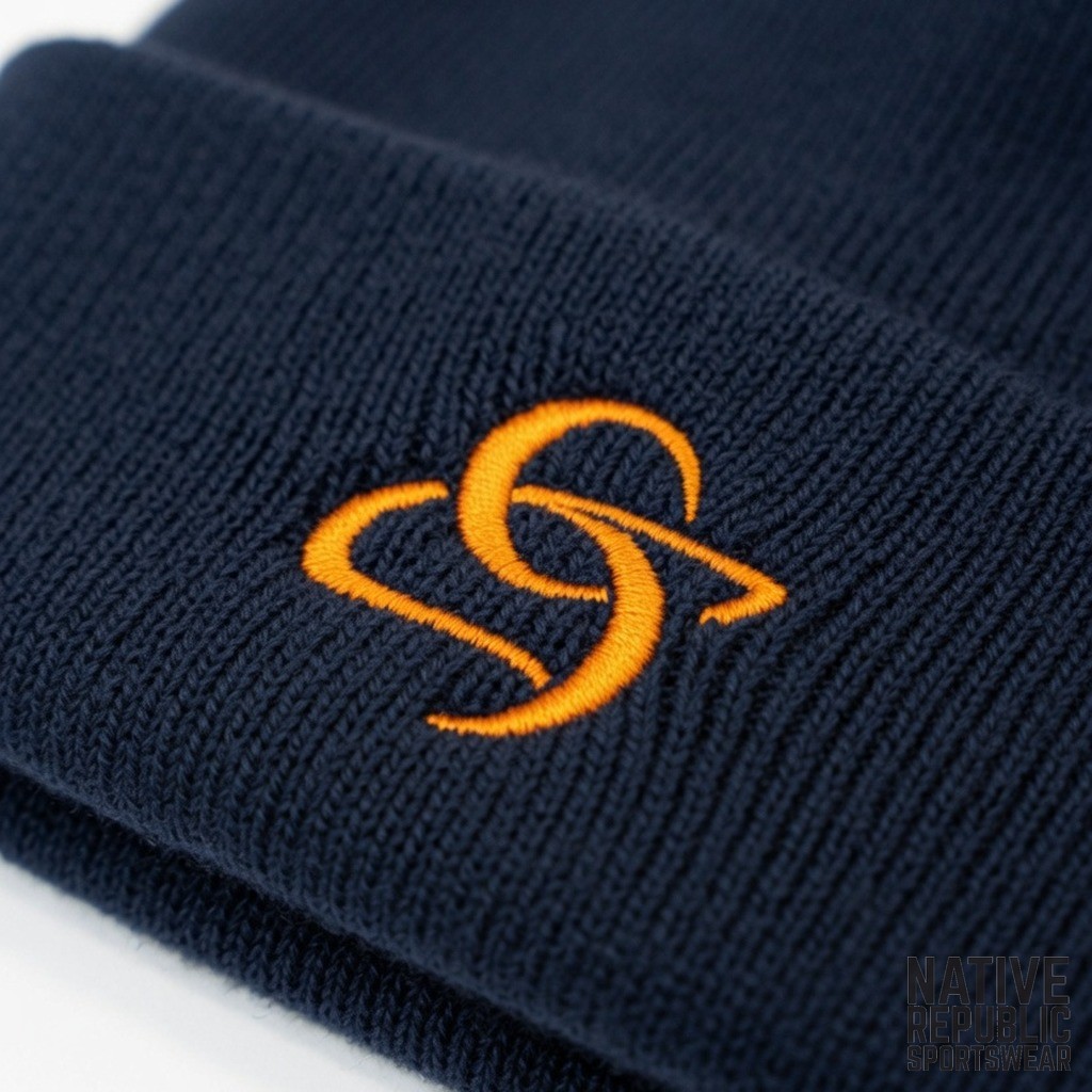 Embroidered Knit Beanie 3