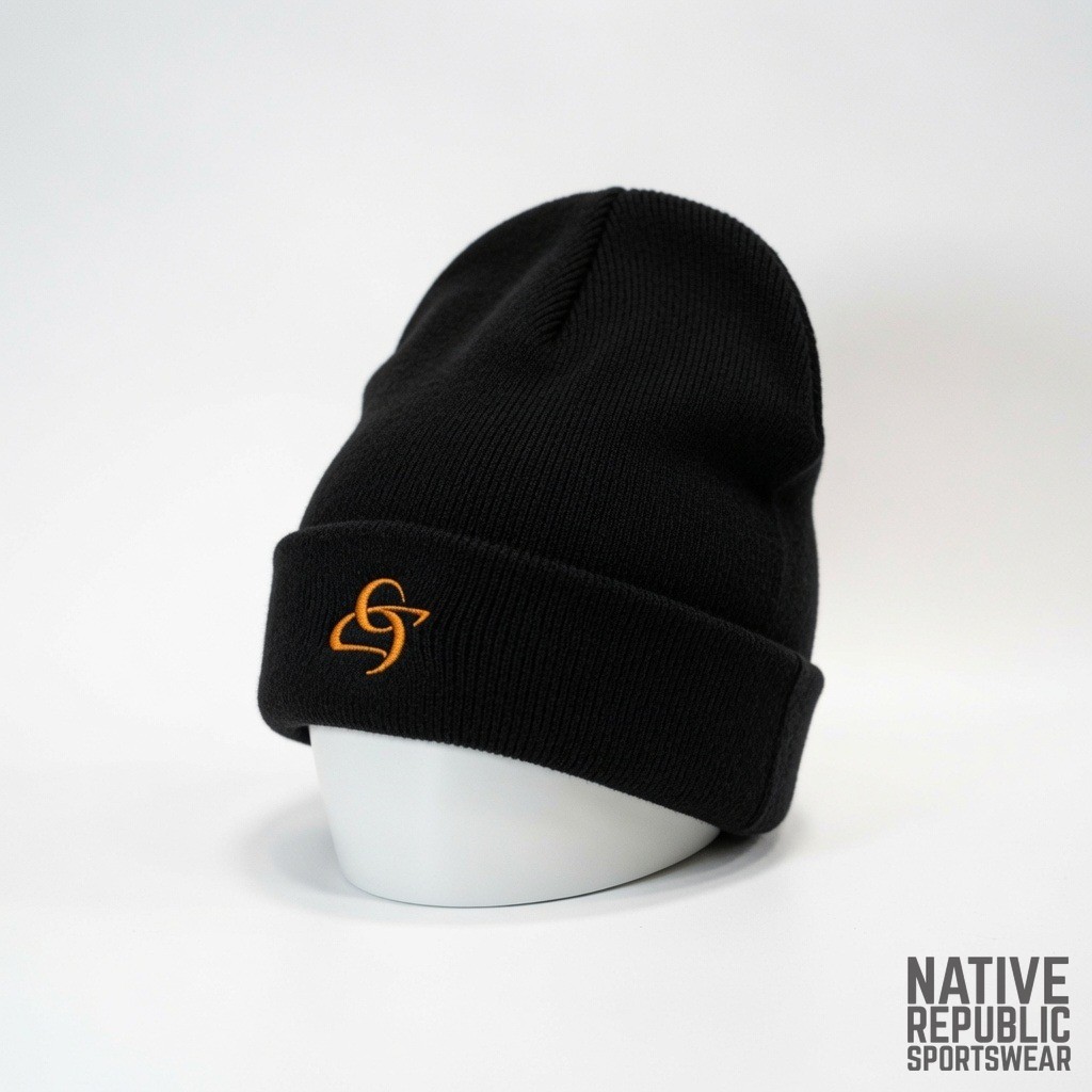 Embroidered Knit Beanie
