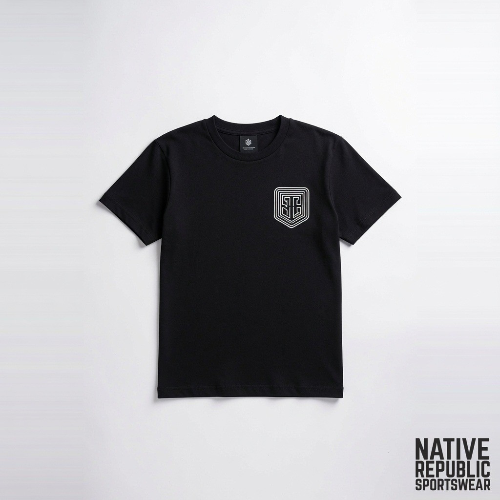 Embroidered Left-Chest Logo Tee