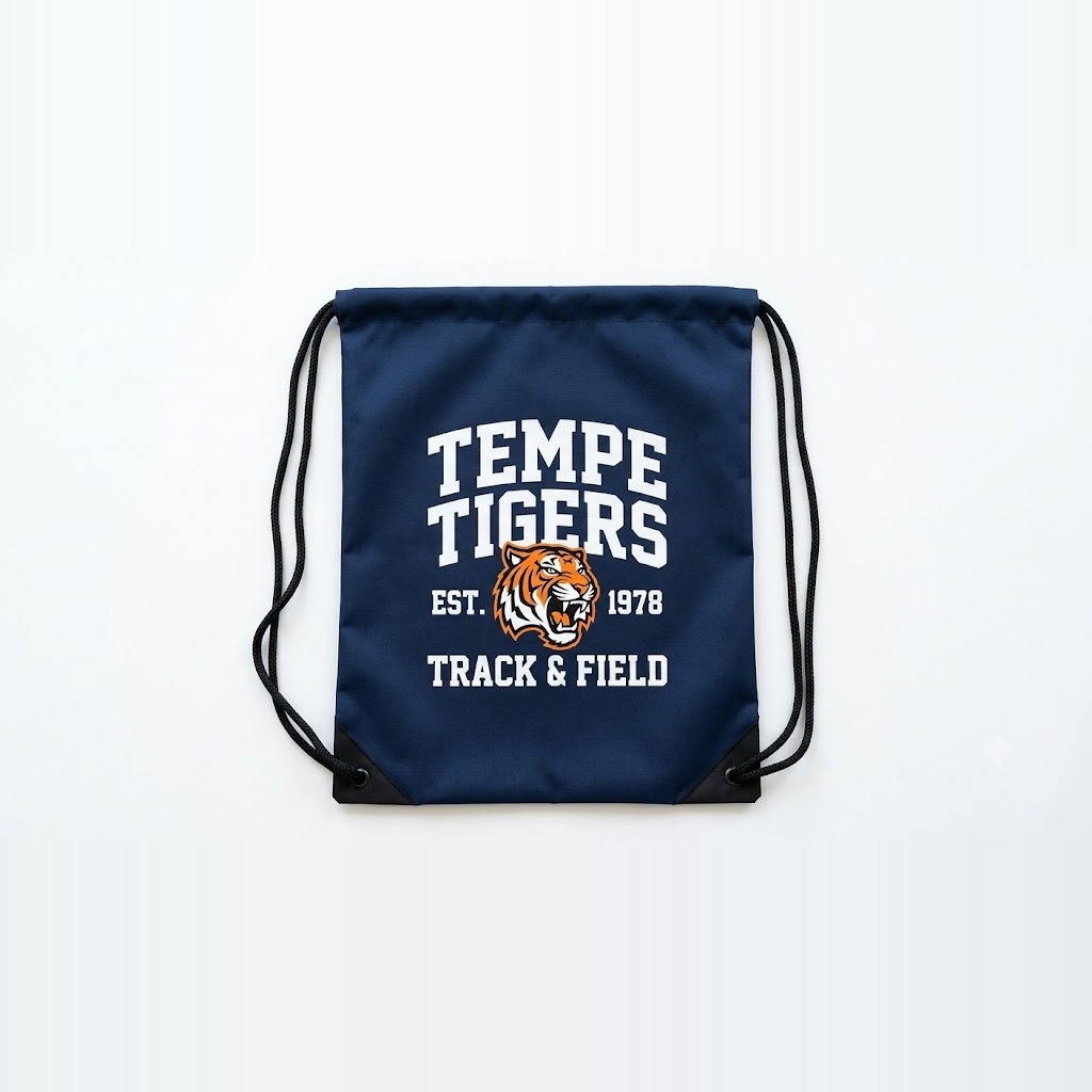 Screen-Printed Drawstring Cinch Pack