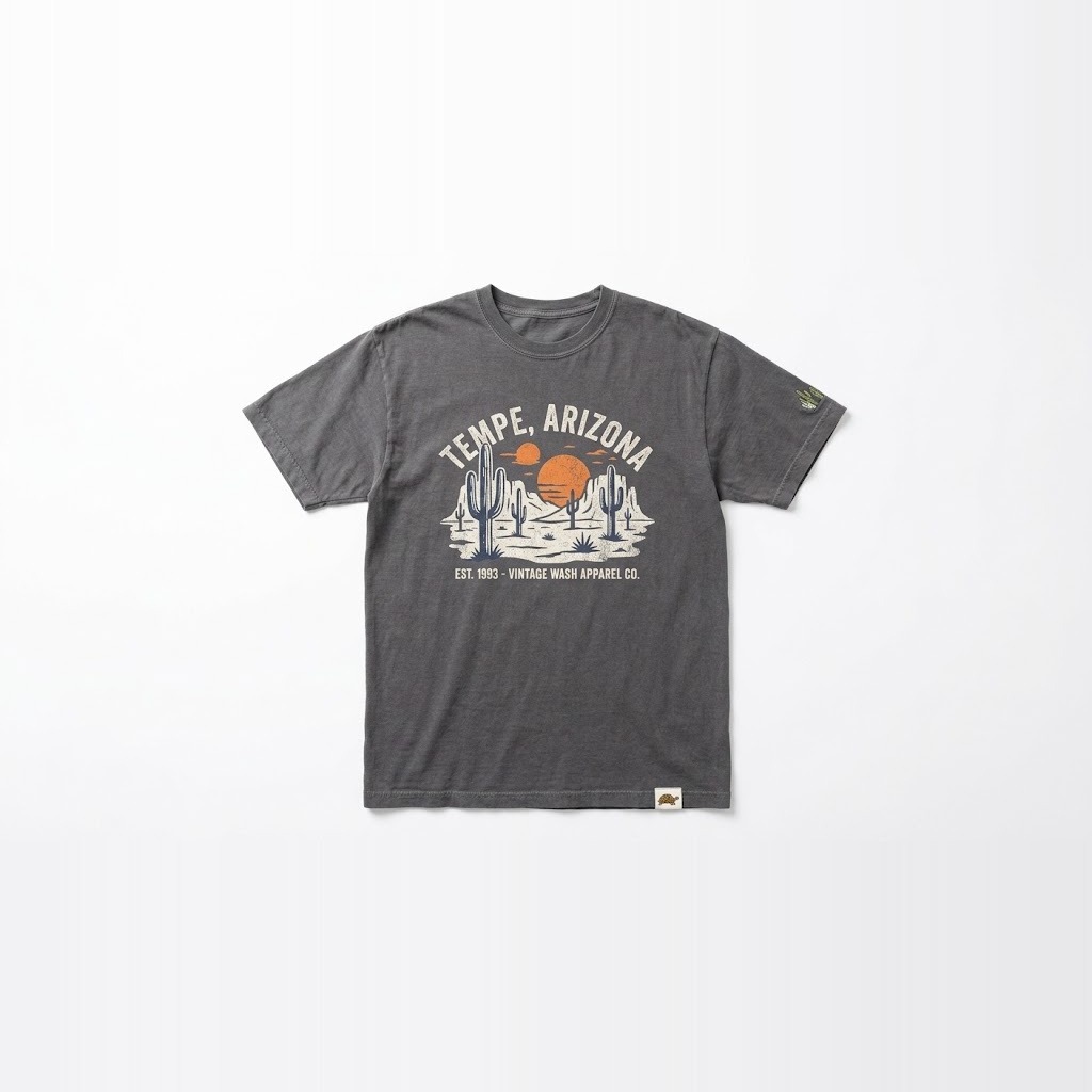 Vintage Wash Screen Print Tee 2